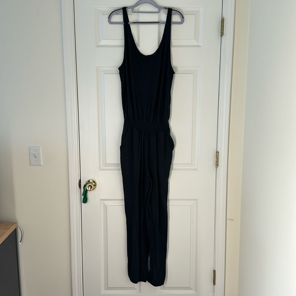 Aerie black one piece jumpsuit